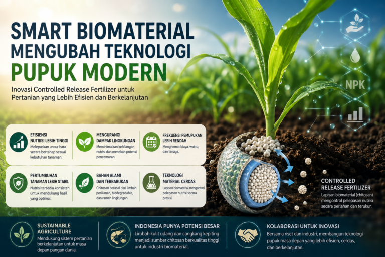 Bagaimana Smart Biomaterial Mengubah Teknologi Pupuk Modern? Masa Depan Pertanian Berkelanjutan Dimulai dari Material Cerdas